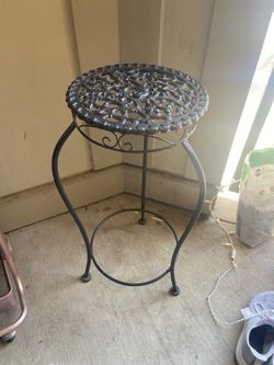 Wrought iron plant stand