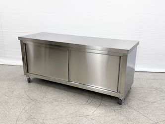 NSF 72in Stainless Steel Work Prep Table Cabinet HT-S-1800