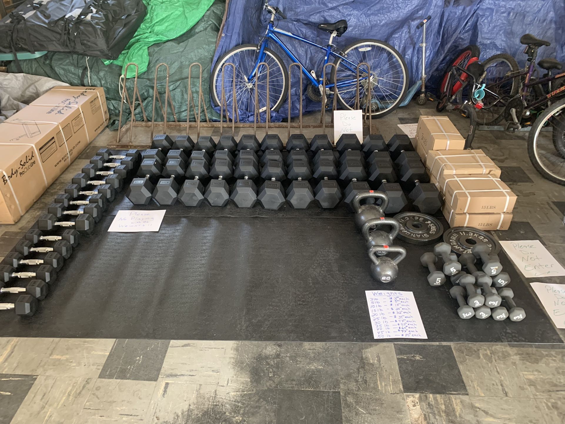 Hex Dumbbells New 10lb - 50lb. $17 - $85