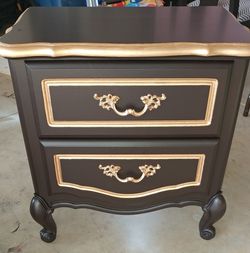 Refurbished antique side table