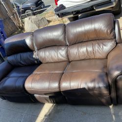 Brown Leather Couch Sofa