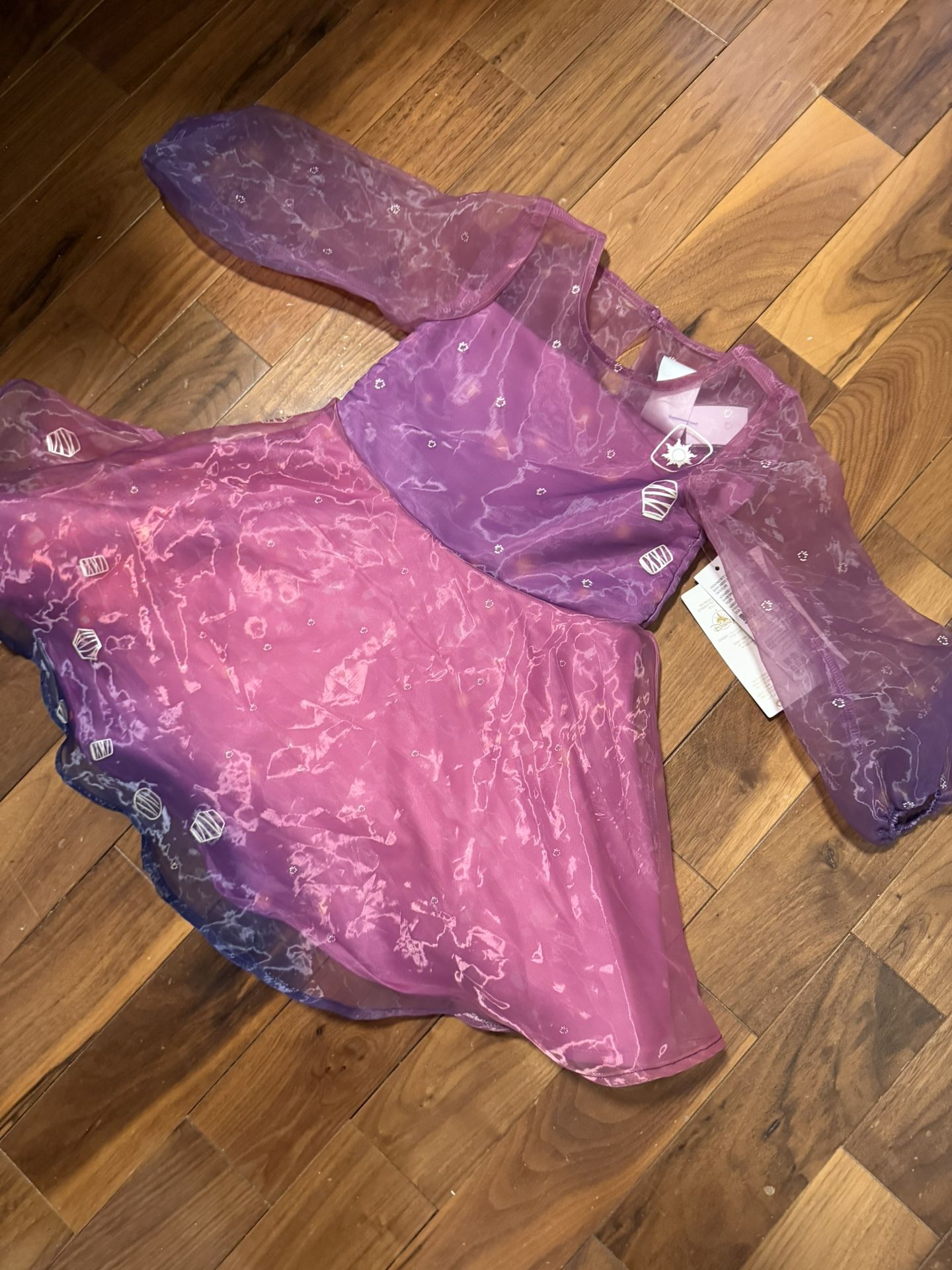 Disney Rapunzel Fit and Flare Princess Dress Toddler Size 3