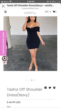 Off the shoulder dress