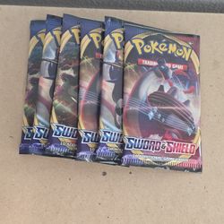 Loose base set sword & shield booster packs