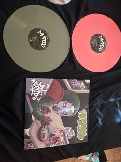 limited edition pink and green mf doom records