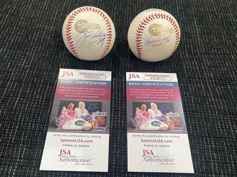 Joe Crede/Orlando Hernandex 2005 Signed White Sox World Series Baseball Lot