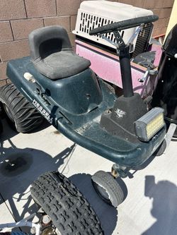 Lawn Tractor And Dump Trailer