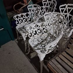 4-Heavy Duty Rod Iorn Chair's Must Go!!