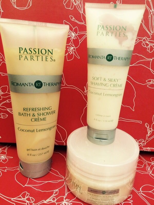 Passion Parties RomantaTherapy Coconut-Lemongrass Spa Products, 50% Off Retail! Great Valentines Gift!