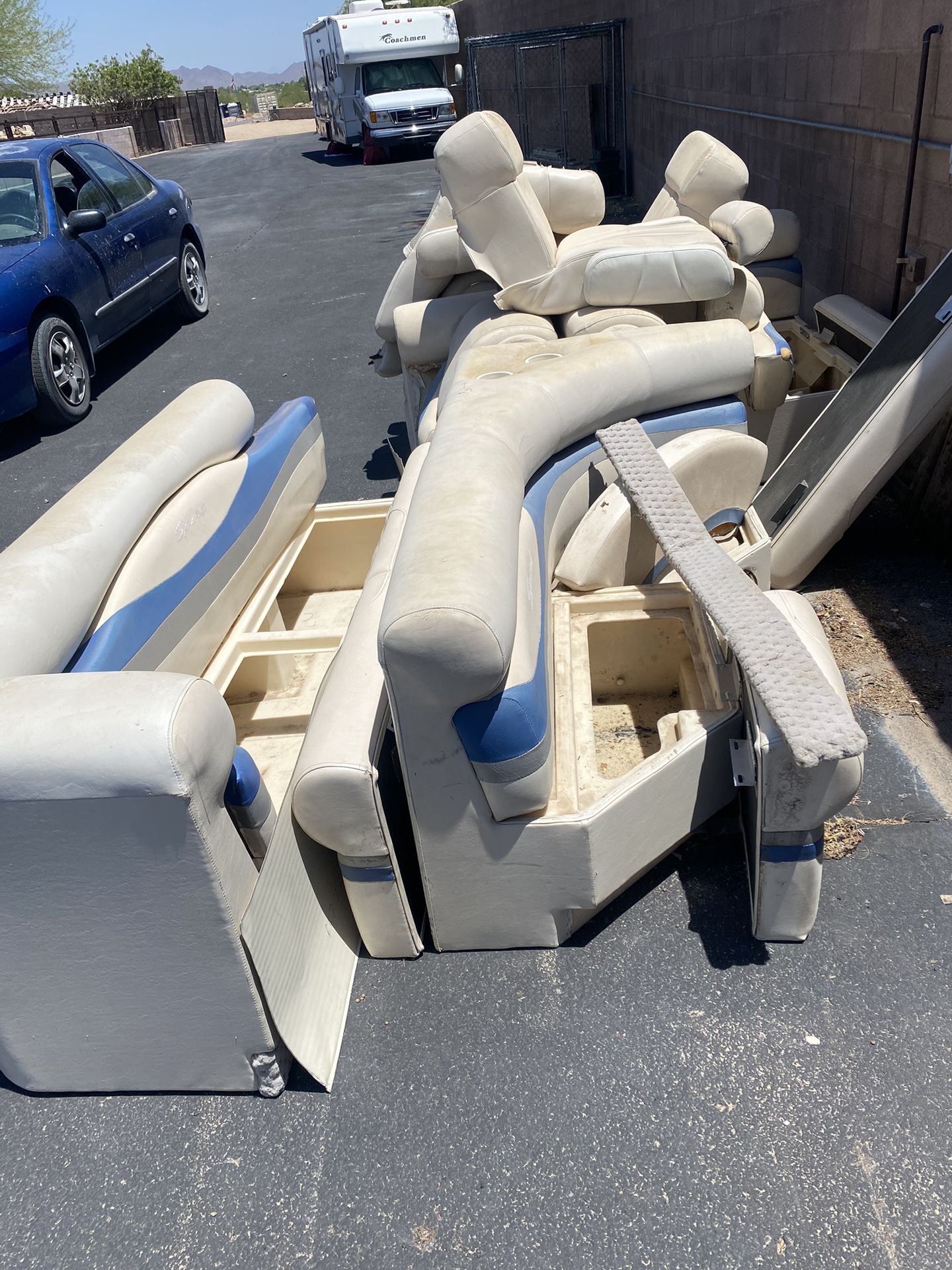 Pontoon Boat Furniture Removed From 2002