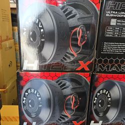 12" Massive Audio Subwoofer 2000 RMS 4000 Watts 