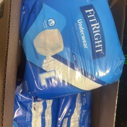 Fit right Unisex Large Underwear Adult 4 Packs 80 Total