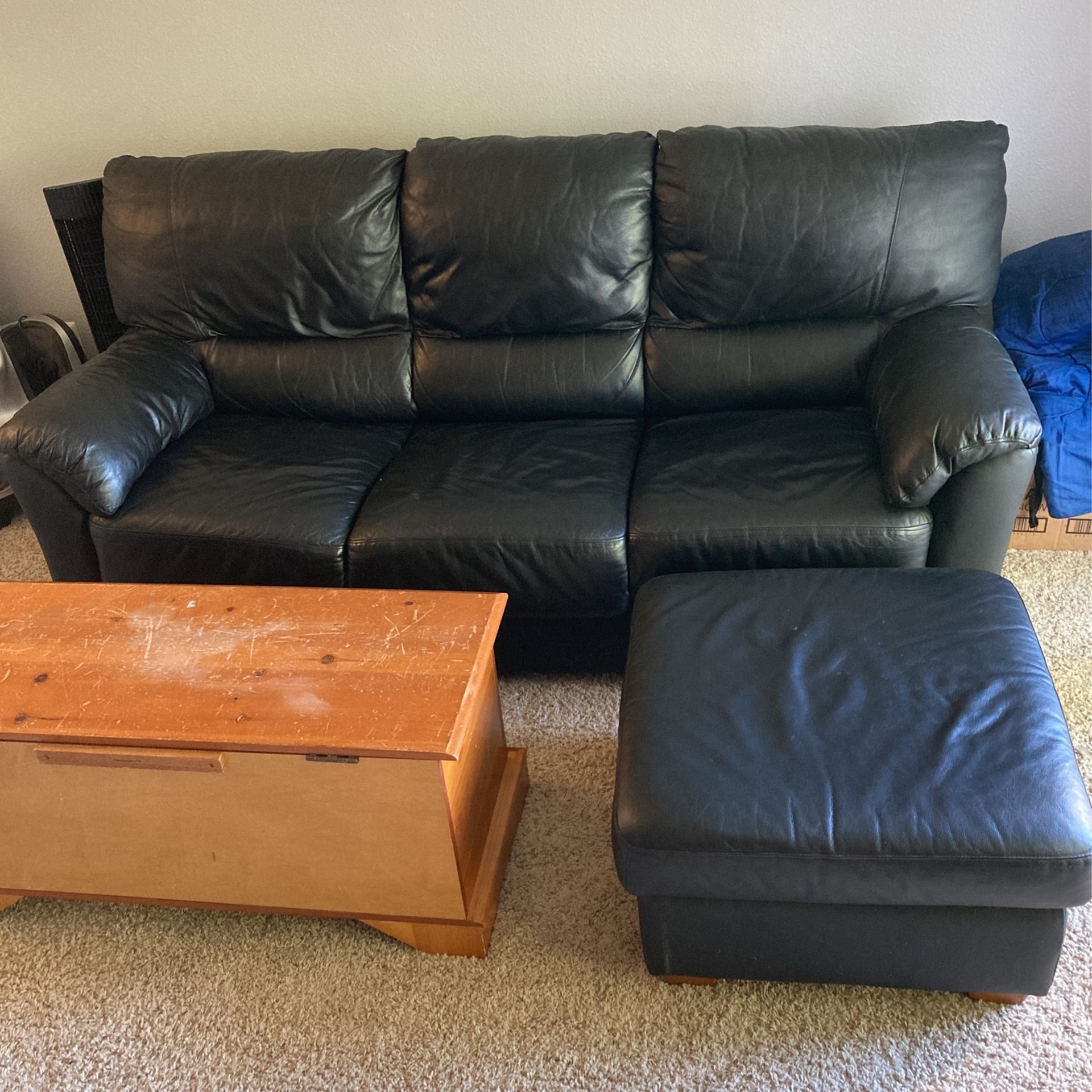 Couch Queen Sleeper With Storage Ottoman 