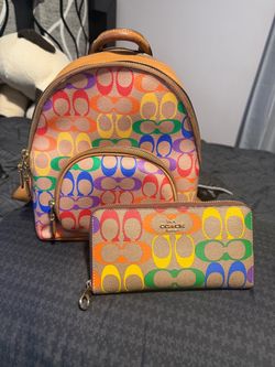 Coach backpack and wallet