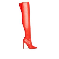 STEVE MADDEN Red Stiletto Thigh-High Boots, size 7 Women's