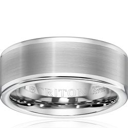 Triton Tungsten Black Men’s 8mm Wedding Ring
