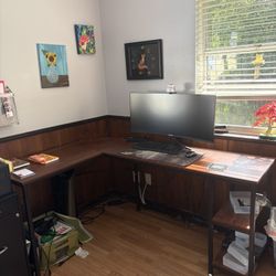L-shaped desk