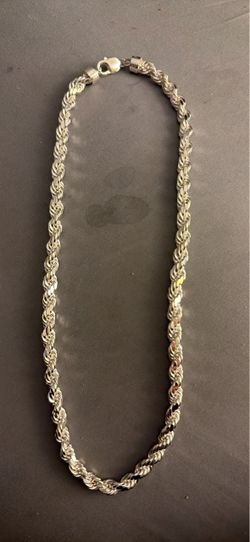 Silver 925 Rope Chain Necklace