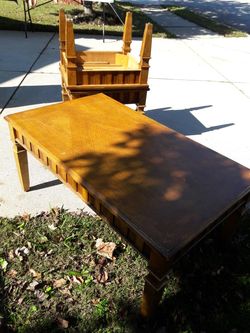 Cafe table and two side tables