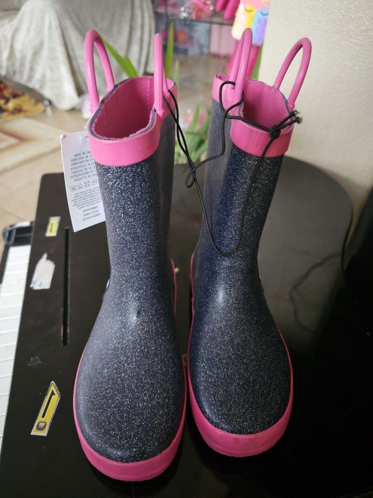 Unicorn Girls Rubber Boots Size 13