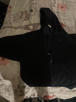 Alo Yoga Black Pullover Hoodie