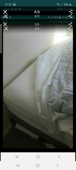 Queen Matress with box and frame