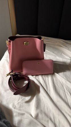 Mauve/Pink Coach Purse & Wallet