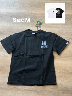 BAPE x Undefeated Black T-Shirt Size M