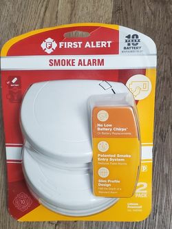 New First Alert 10-Year 2-Pack Battery-Operated 