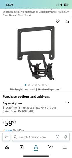 Tesla Model 3 License Plate Holder 