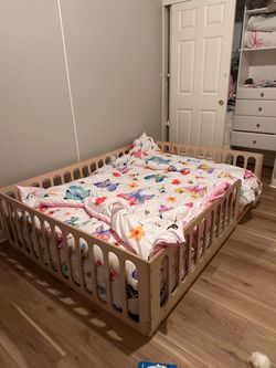 Full floor bed frame