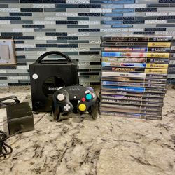 Nintendo GameCube Console All Black With Digital AV Output **read Full Description**