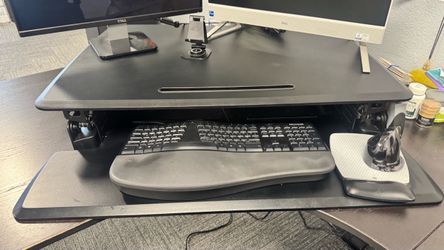 Black Sit-Stand Desk Riser
