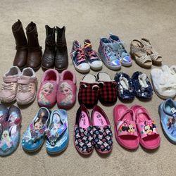 Toddle Girl Shoes, Sizes Ranging From 11-13