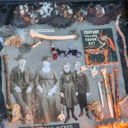 Light Up Halloween Themed Shadowbox Gothic Decor