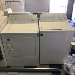 #214 New Whirlpool Top Load Washer/Dryer Set 