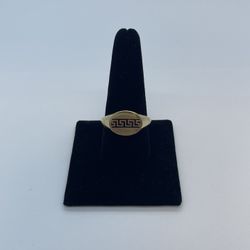 Gold Ring Greek Design 10K New 