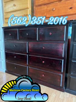 Cherry nine drawer pinewood chest cajonera Comoda de Pino Dresser