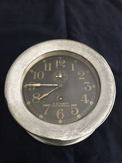 US Navy Deck Clock Vintage