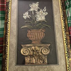 Two Different Flower Paintings 