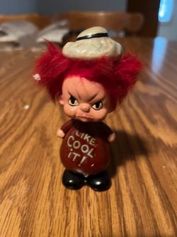Vintage “LIKE, COOL IT!” Red‑Hair Figurine – Retro Novelty Collectible