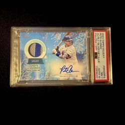Pete Alonso #3/10 Christmas Patch Auto