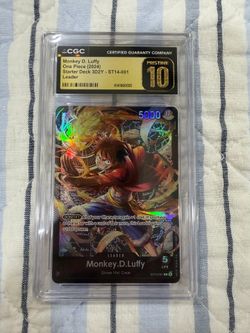CGC Pristine 10 One Piece CCG Monkey D. Luffy Foil English ST14-001 2024