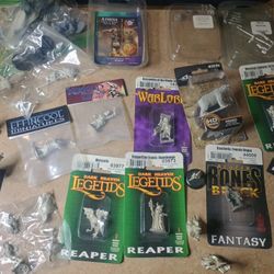 Unpainted Metal Figurines 