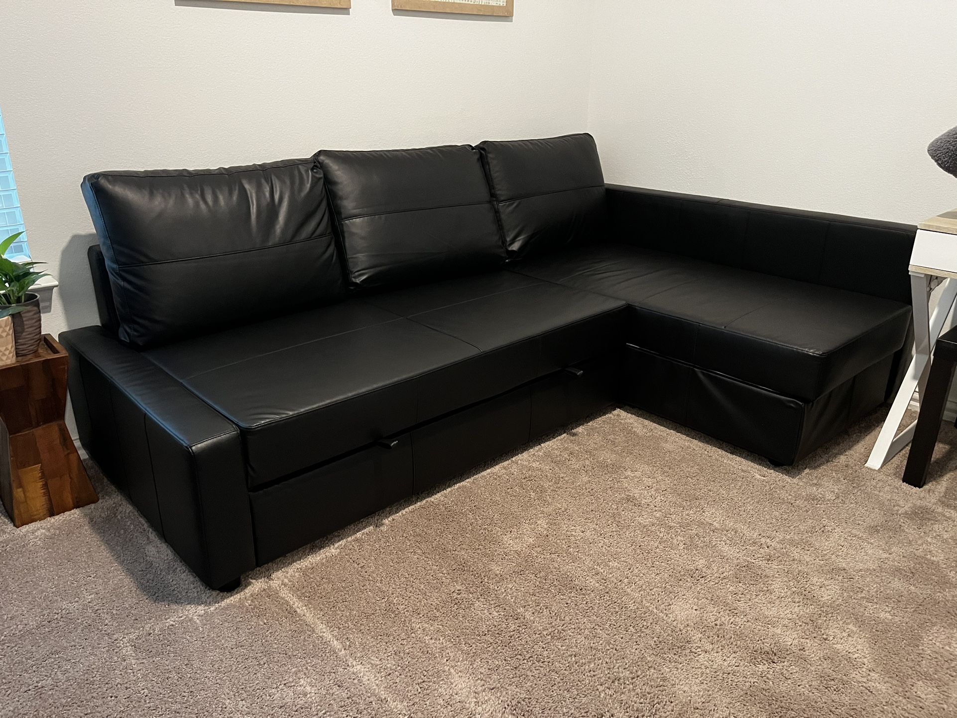 IKEA FRIHETEN Sleeper Sectional 3 Seat w/ Storage