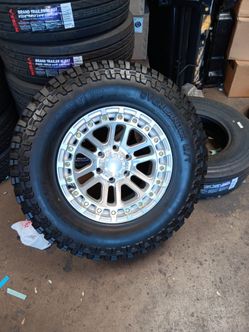 17x9 axd rims 6 lug 6x139 6x5.5 on used tires