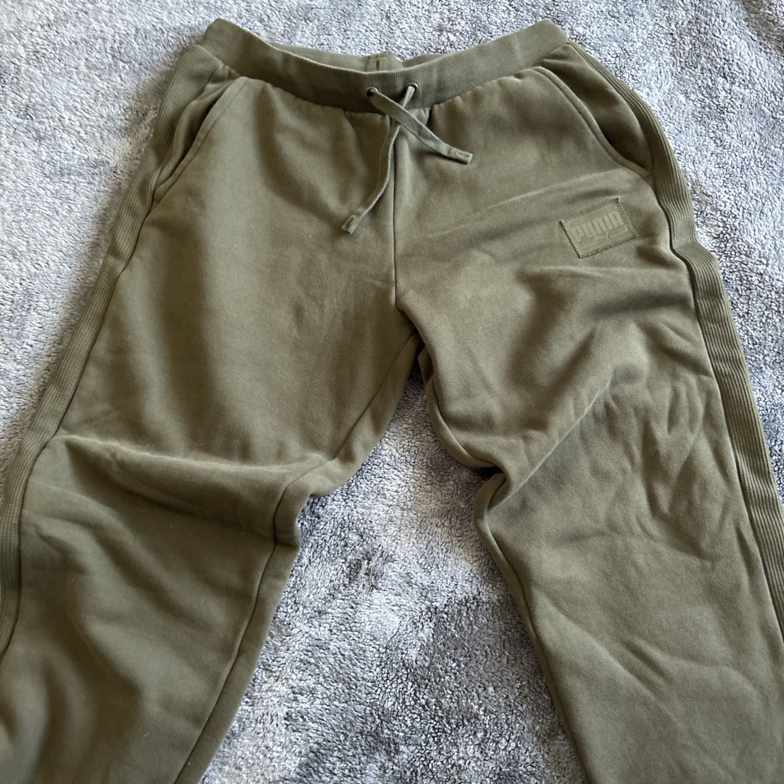 Puma Mens Joggers Green Size Large