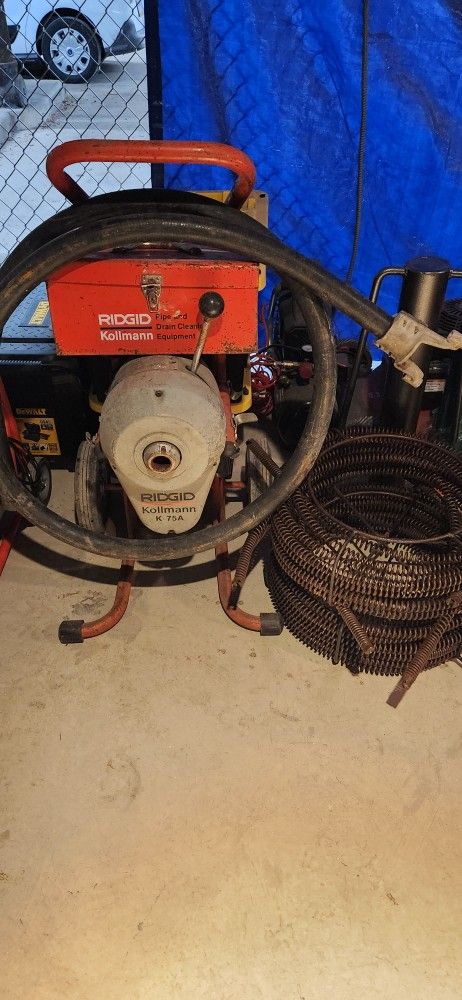 Ridgid K75A For Sale Sectional Drain Cleaning Machine Or Rodder