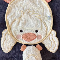 nfant Bath-Time Duck Set – Tummy Mat & Hand Washcloth