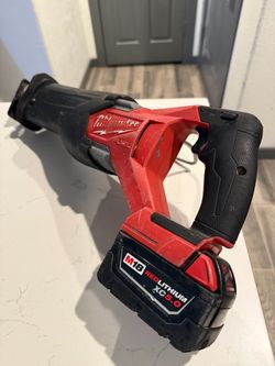 Milwaukee M18 reciprocating Saw and Battery